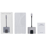 Adaptateur NK-1056 3 en 1 8 broches mâle vers chargeur 8 broches + Ethernet RJ45 + écouteur 3,5 mm femelle, NK-1056
