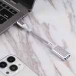 Adaptateur de caméra OTG 8 broches mâle vers USB femelle, compatible avec iOS 13 ou version ultérieure