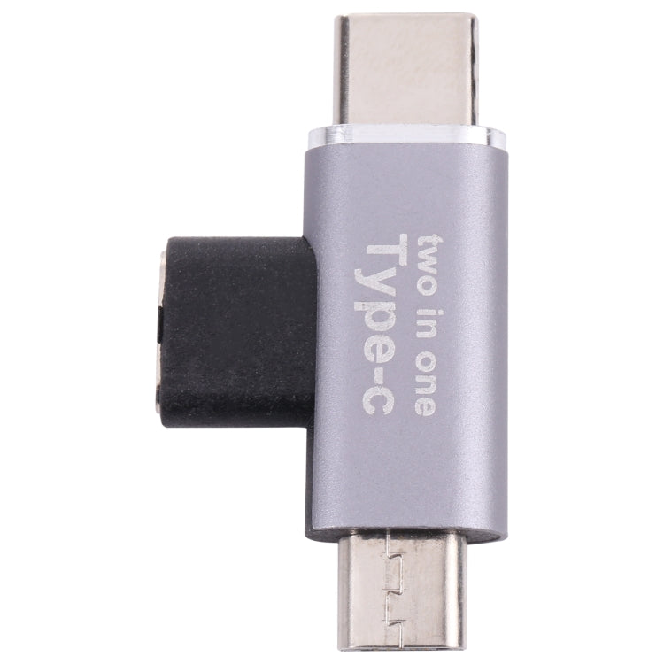 Convertisseur USB-C / Type-C femelle vers USB-C / Type-C mâle + Micro USB mâle, USB-C femelle vers USB-C + Micro USB mâle