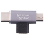 Convertisseur USB-C / Type-C femelle vers USB-C / Type-C mâle + Micro USB mâle, USB-C femelle vers USB-C + Micro USB mâle