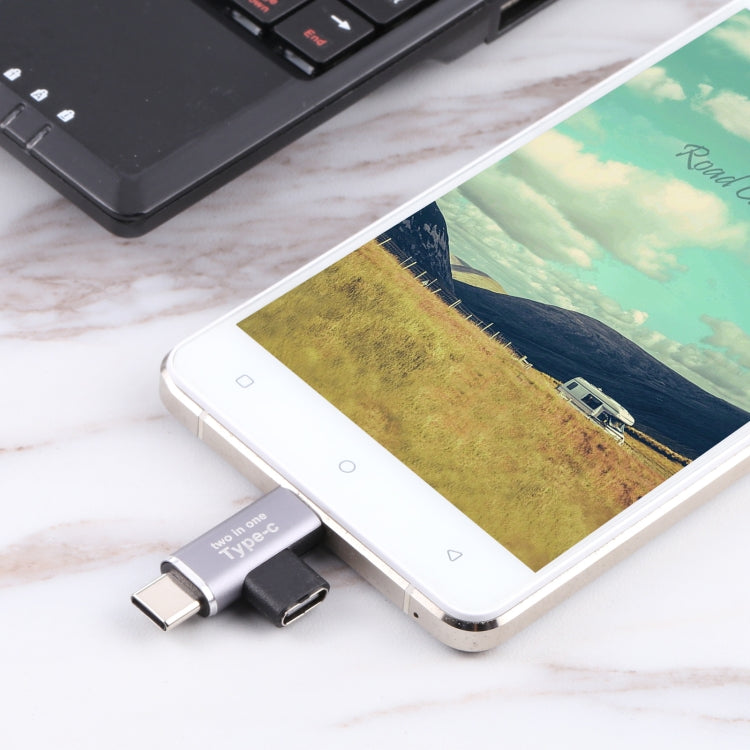 Convertisseur USB-C / Type-C femelle vers USB-C / Type-C mâle + Micro USB mâle, USB-C femelle vers USB-C + Micro USB mâle