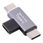 Convertisseur USB-C / Type-C femelle vers USB-C / Type-C mâle + USB-C / Type-C mâle, USB-C femelle vers USB-C mâle