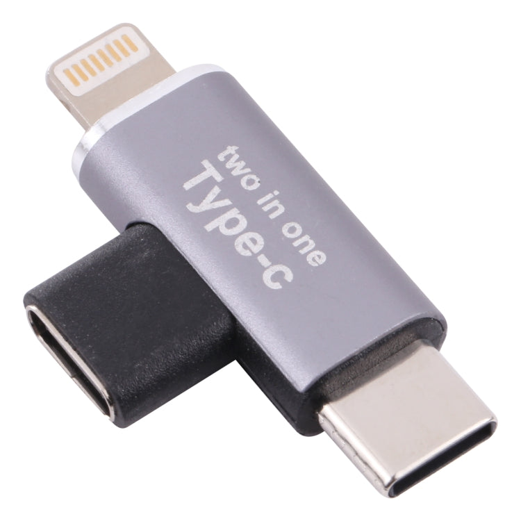 Convertisseur USB-C / Type-C femelle vers mâle 8 broches + mâle USB-C / Type-C, femelle Type-C vers 8 broches + mâle Type-C