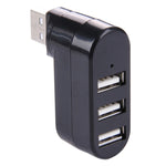 Hub Portable USB 3 Ports USB 2.0 Tête Rotative à 180 Degrés