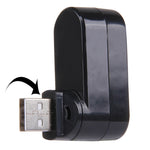 Hub Portable USB 3 Ports USB 2.0 Tête Rotative à 180 Degrés
