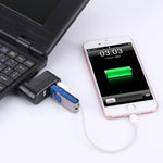 Hub Portable USB 3 Ports USB 2.0 Tête Rotative à 180 Degrés