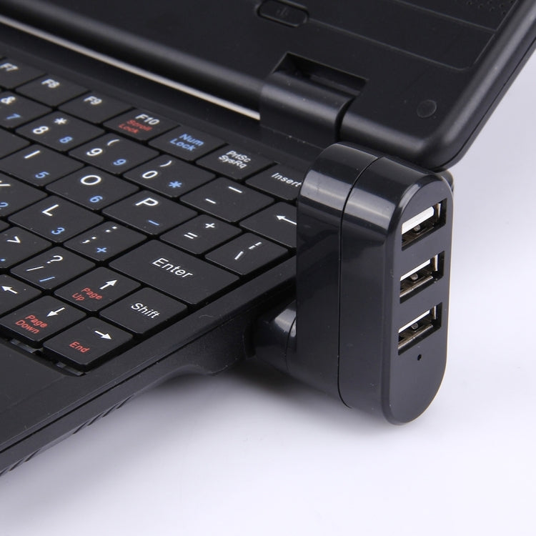Hub Portable USB 3 Ports USB 2.0 Tête Rotative à 180 Degrés