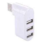 Hub Portable USB 3 Ports USB 2.0 Tête Rotative à 180 Degrés
