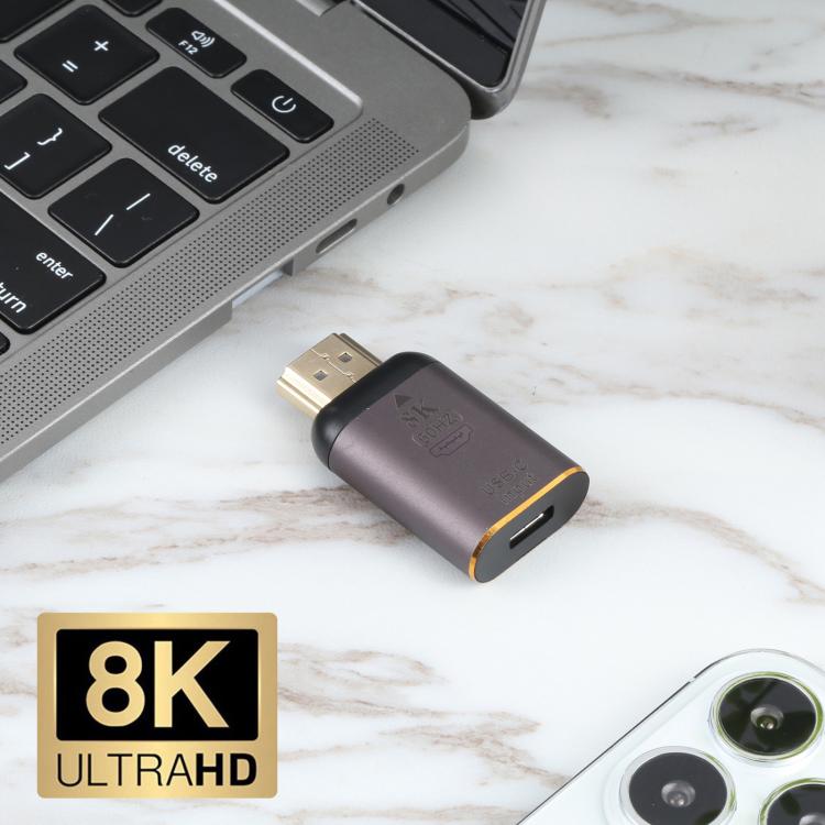 Adaptateur USB-C / Type-C Femelle vers HDMI Mâle 8K 60Hz, Type-C Femelle vers HDMI Mâle