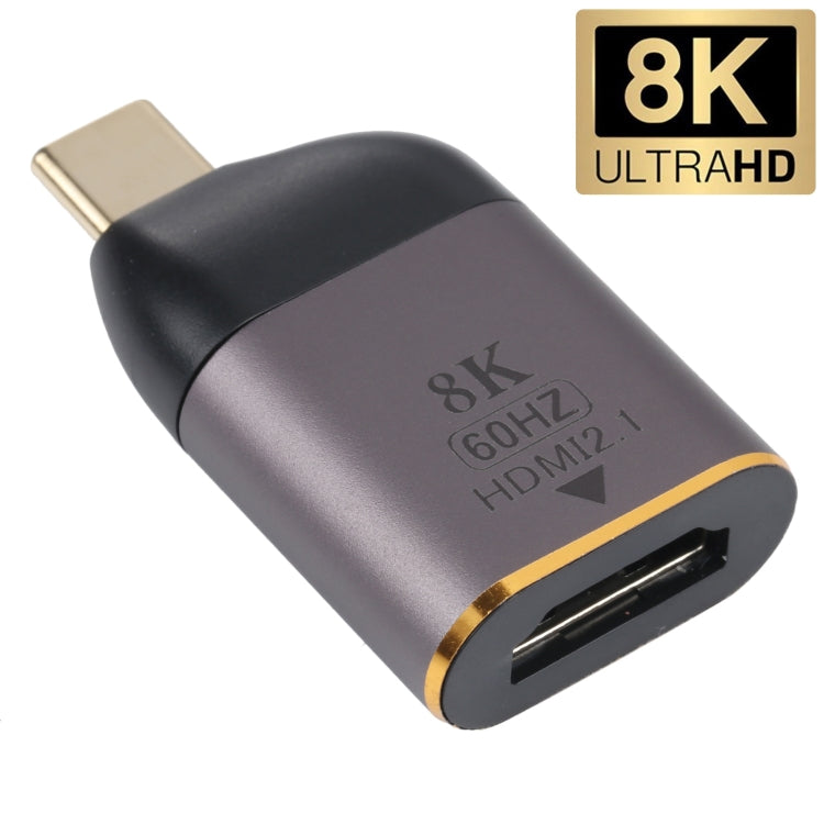 Adaptateur HDMI Femelle vers USB-C / Type-C Mâle 8K 60Hz, HDMI Femelle vers Type-C Mâle