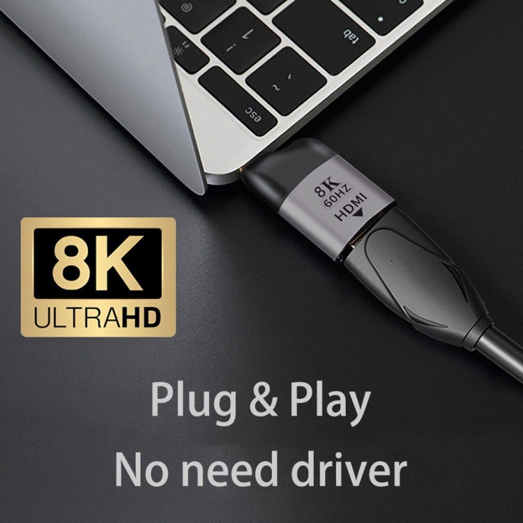 Adaptateur HDMI Femelle vers USB-C / Type-C Mâle 8K 60Hz, HDMI Femelle vers Type-C Mâle