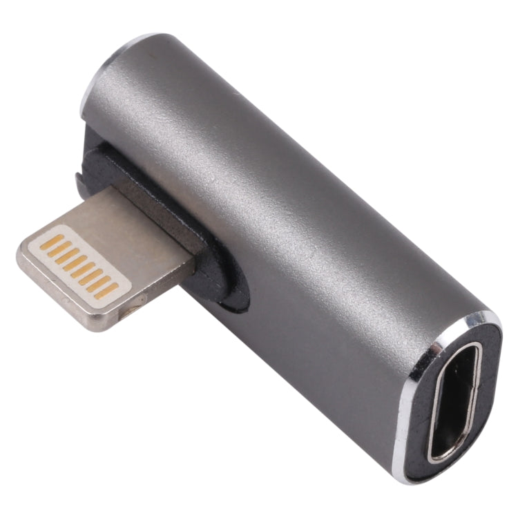 Adaptateur de charge coudé 20 W 8 broches mâle vers USB-C / Type-C femelle