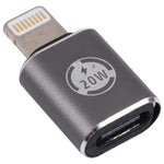 Adaptateur de charge droit 20W 8 broches mâle vers USB-C / Type-C femelle, droit
