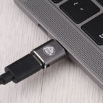 Adaptateur de charge droit 20W 8 broches mâle vers USB-C / Type-C femelle, droit