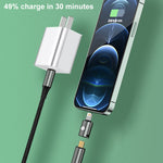 Adaptateur de charge droit 20W 8 broches mâle vers USB-C / Type-C femelle, droit