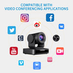 FEELWORLD USB10X Caméra de vidéoconférence PTZ USB 1080P avec zoom optique 10X, prise UE et US, USB10X
