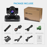 FEELWORLD USB10X Caméra de vidéoconférence PTZ USB 1080P avec zoom optique 10X, prise UE et US, USB10X
