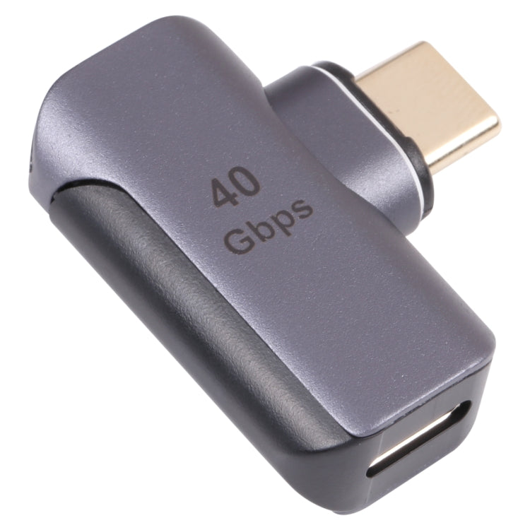Adaptateur coudé USB-C / Type-C mâle vers femelle 40Gbps, Type-C 4.0 M vers F coudé