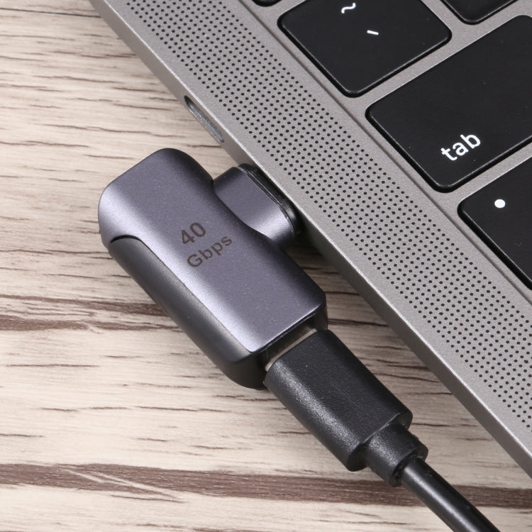 Adaptateur coudé USB-C / Type-C mâle vers femelle 40Gbps, Type-C 4.0 M vers F coudé
