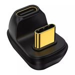Adaptateur USB-C / Type-C 4.0 mâle vers femelle 40Gbps, Type-C 4.0 M vers F double coudé