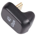 Adaptateur USB-C / Type-C 4.0 mâle vers femelle 40Gbps, Type-C 4.0 M vers F double coudé