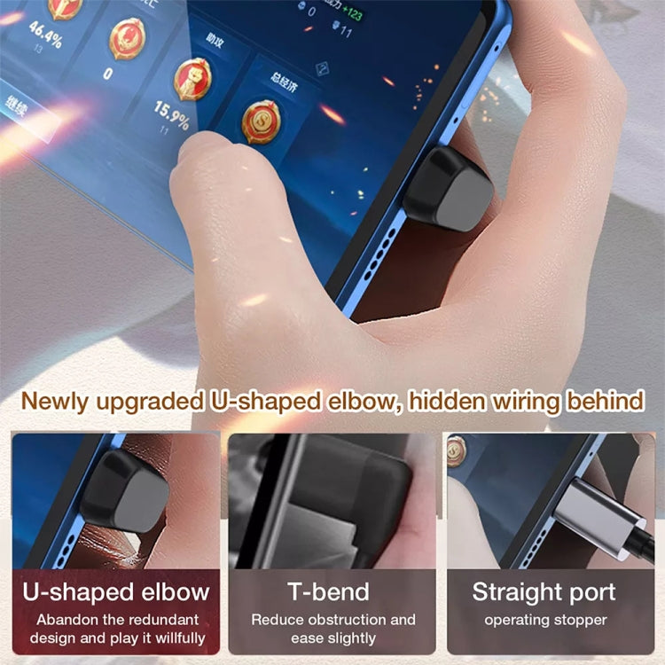 Adaptateur USB-C / Type-C 4.0 mâle vers femelle 40Gbps, Type-C 4.0 M vers F double coudé