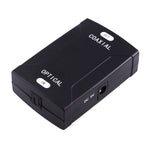 Adaptateur Convertisseur Audio Numérique Entrée Optique Toslink vers Sortie Coaxiale RCA, Entrée Optique Toslink