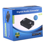 Adaptateur Convertisseur Audio Numérique Entrée Optique Toslink vers Sortie Coaxiale RCA, Entrée Optique Toslink
