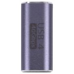 Adaptateur en alliage USB-C / Type-C 4.0 femelle vers femelle 40 Gbit/s, Type-C 4.0 F vers F