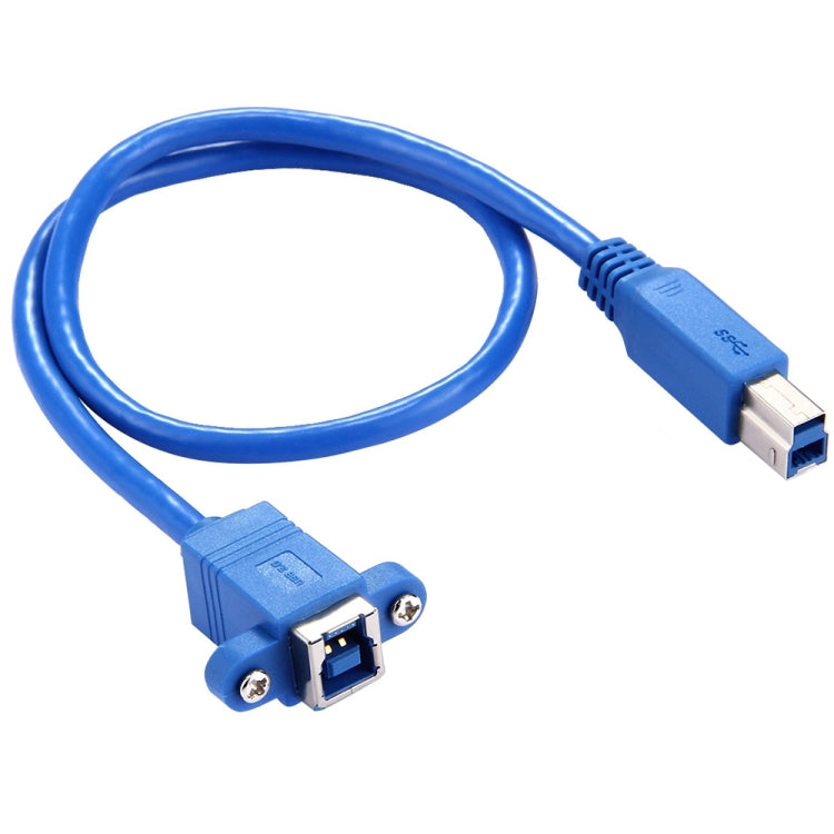 Câble Adaptateur Connecteur USB 3.0 B Femelle vers B Mâle 50cm pour Imprimante / Scanner, BF vers BM, Longueur : 50cm