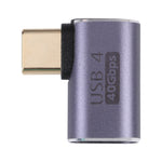 Adaptateur coudé USB-C / Type-C mâle vers femelle 40Gbps, Type-C 4.0 M vers F coudé 1