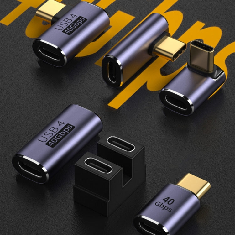 Adaptateur coudé USB-C / Type-C mâle vers femelle 40Gbps, Type-C 4.0 M vers F coudé 1