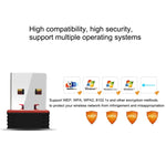 Carte Réseau Externe Adaptateur WiFi USB 2.0 RTL8188 150Mbps 2.4GHz