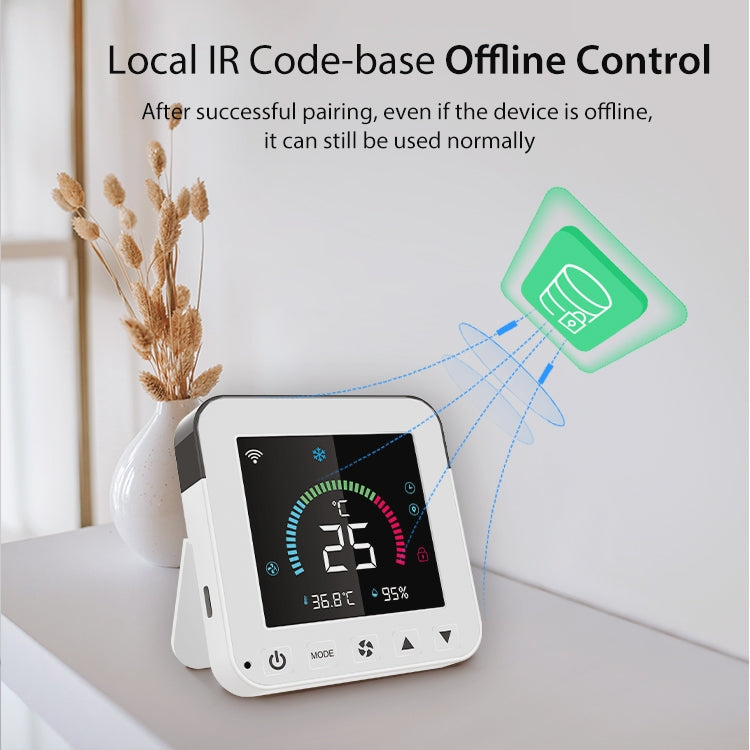 Thermostat contrôleur de climatisation infrarouge WiFi intelligent écran couleur NEO NAS-RT01W