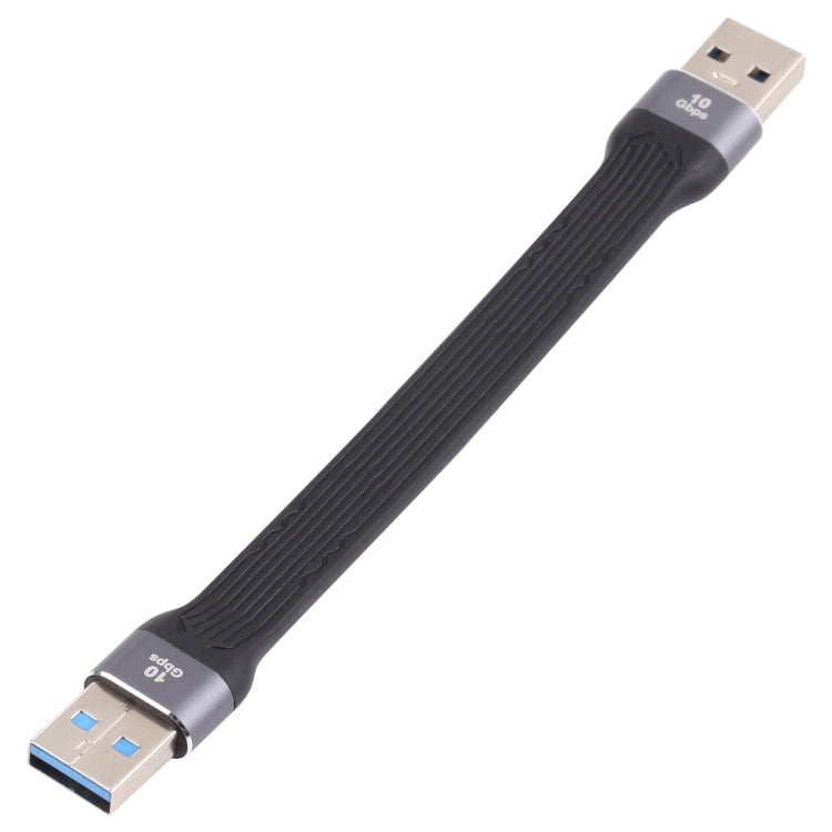 Câble plat souple USB mâle vers USB mâle 10Gbps pour synchronisation de données et charge rapide, USB mâle vers USB mâle