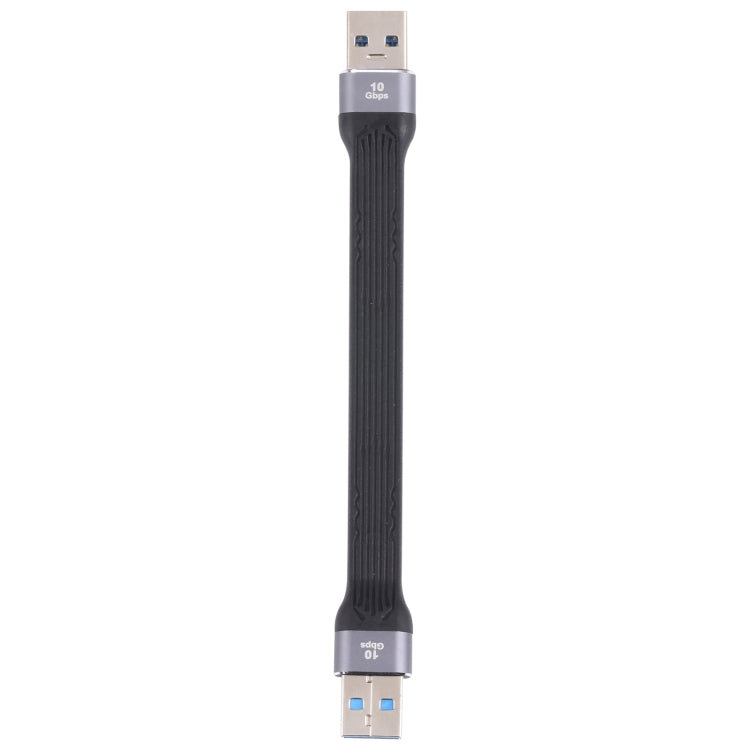 Câble plat souple USB mâle vers USB mâle 10Gbps pour synchronisation de données et charge rapide, USB mâle vers USB mâle