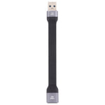 Câble plat souple USB mâle vers USB femelle 10Gbps pour synchronisation de données et charge rapide, USB mâle vers USB femelle