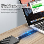 Câble plat souple USB mâle vers USB femelle 10Gbps pour synchronisation de données et charge rapide, USB mâle vers USB femelle