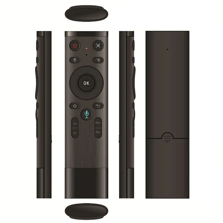 Télécommande sans fil USB 2,4 GHz avec gyroscope et commande vocale Q5 (version étrangère), compatible avec les décodeurs et les ordinateurs.