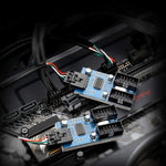 Carte Circuit Adaptateur Hub USB2.0 Rocketek HC427 9 Broches Diviseur Un-à-Deux