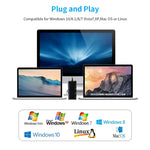 Rocketek CR7 Lecteur de carte multifonction USB3.0 CF / XD / MS / SD / TF 7 en 1, USB3.0