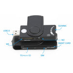 Rocketek SCR10 Lecteur de carte USB2.0 Smart Card / SD / TF / M2 / MS / SIM, SCR10