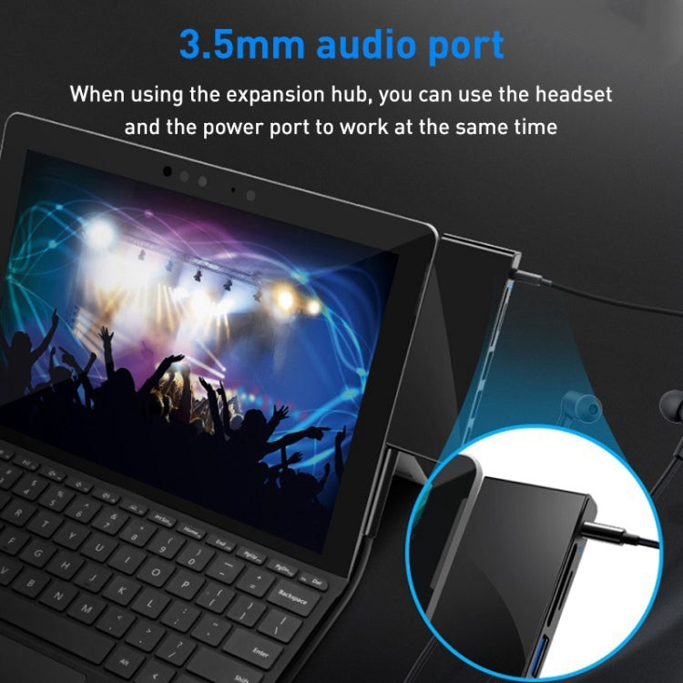Rocketek SGO772 Adaptateur HUB Type-C vers USB3.0 / HDMI pour Surface Pro GO, SGO772