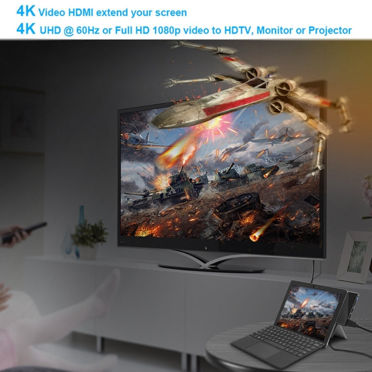 Rocketek SGO772 Adaptateur HUB Type-C vers USB3.0 / HDMI pour Surface Pro GO, SGO772
