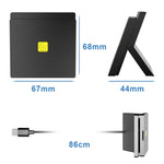 Rocketek CR319 Lecteur de carte USB 2.0 Smart Card / SIM 2 en 1