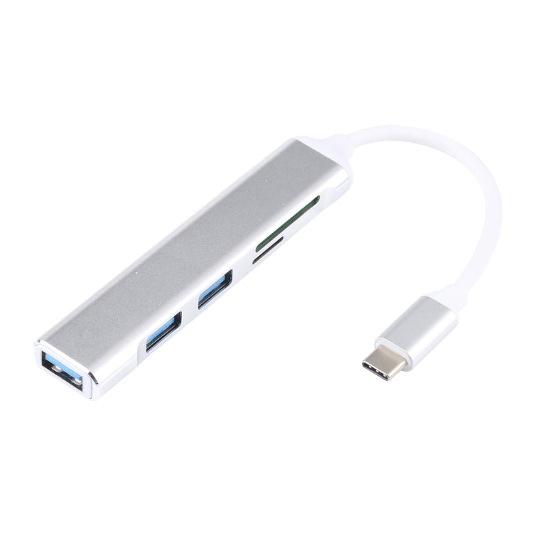 Station d'accueil multifonction 5 en 1 USB-C / Type-C 3.1 vers slot carte SD / TF + 3 ports USB 3.0, USB-C / Type-C 3.1