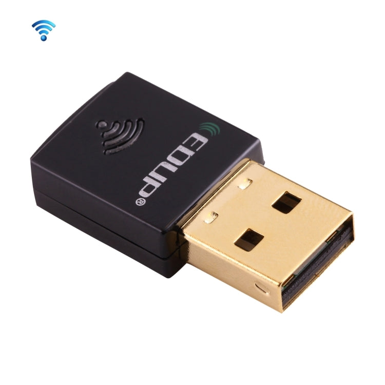 Carte réseau WiFi USB sans fil mini EDUP EP-AC1619 600Mbps 2.4G / 5.8Ghz double bande 150M+433M pour notebook / portable / PC, EP-AC1619 600Mbps (blanc), EP-AC1619 600Mbps (noir)