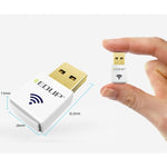 Carte réseau WiFi USB sans fil mini EDUP EP-AC1619 600Mbps 2.4G / 5.8Ghz double bande 150M+433M pour notebook / portable / PC, EP-AC1619 600Mbps (blanc), EP-AC1619 600Mbps (noir)