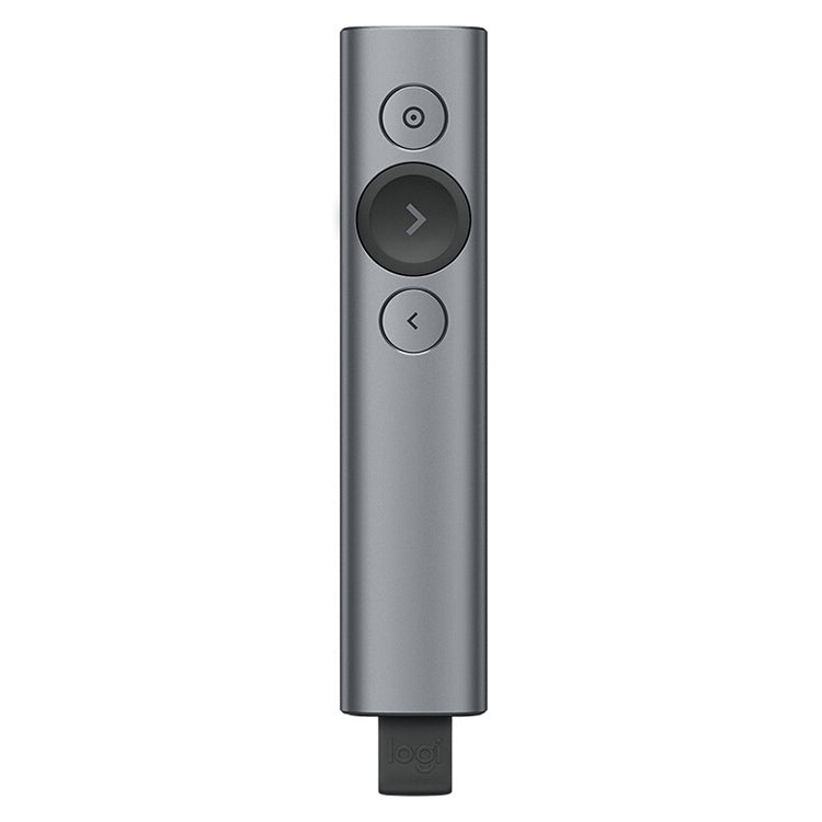 Télécommande de présentation sans fil USB 2,4 GHz Logitech Spotlight pour PowerPoint, stylo, Spotlight (Gris), Spotlight (Or)