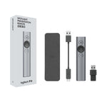 Télécommande de présentation sans fil USB 2,4 GHz Logitech Spotlight pour PowerPoint, stylo, Spotlight (Gris), Spotlight (Or)